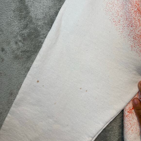 Vintage Texas Longhorns 90s Bleach Dyed Crewneck Sweatshirt Football Medium USA - Picture 8 of 10